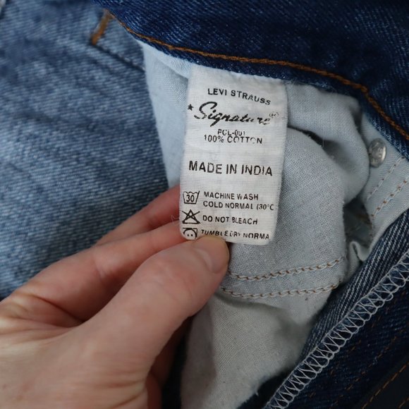 Levi's Signature Regular Straight Medium Wash Blue Jeans - Picture 10 of 11